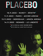 Book the best tickets for Placebo - Arkea Arena - From 12 November 2022 to 13 November 2022